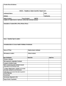 Unusual Incident Report Form.Fill-In - Henry County Board of ...