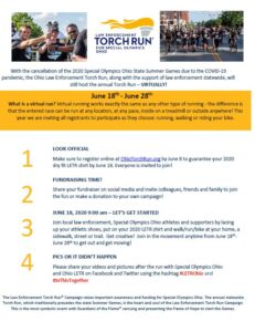 Law enforcement Virtual Torch Run poster